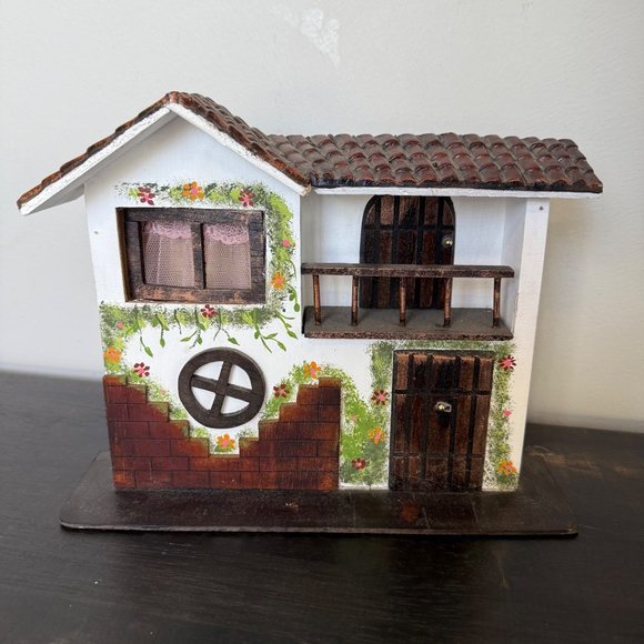 Handcrafted Wooden Miniature House Detailed Rustic Andalucia Las Herrerias y Del - Picture 1 of 8
